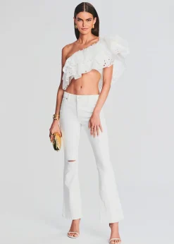 Retrofete Murphy Mid Rise Jean White New