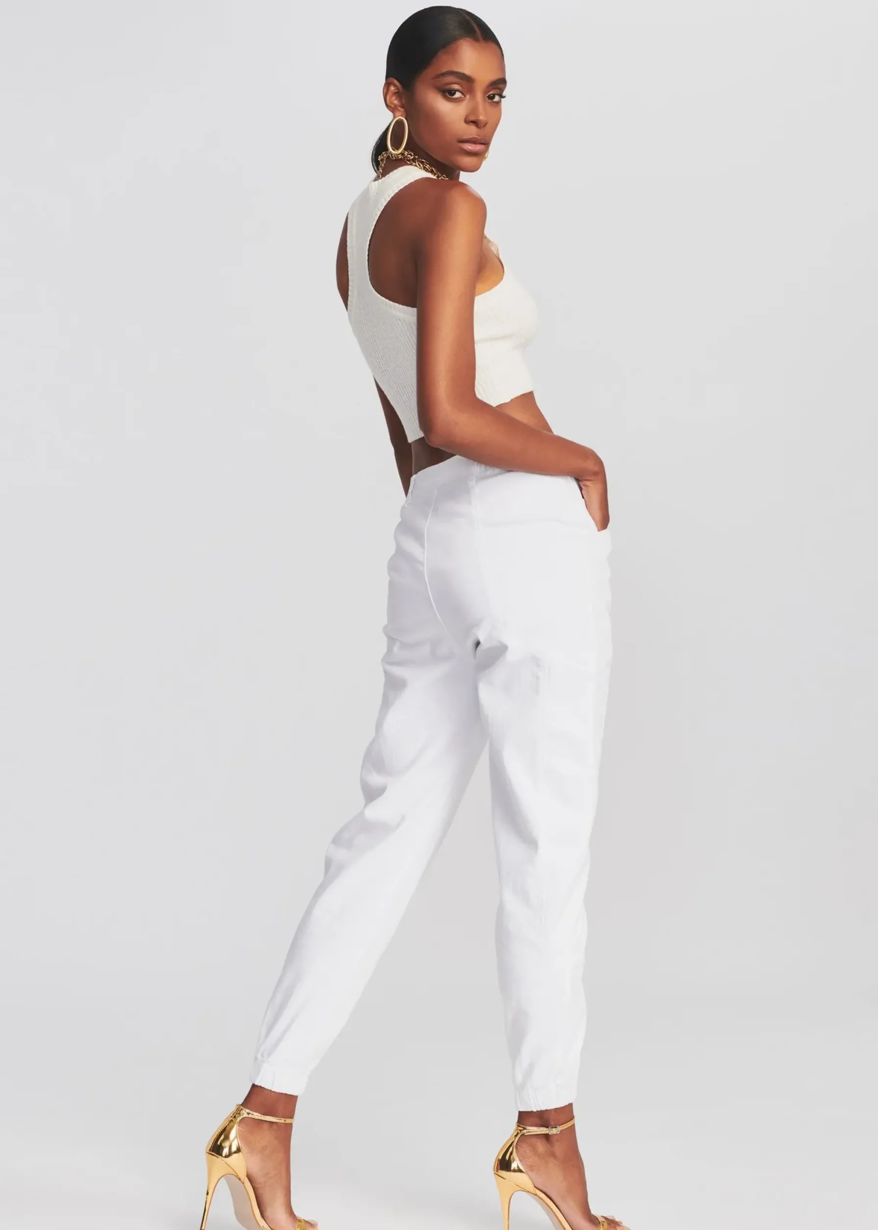 Retrofete Myla Pant Optic White Shop