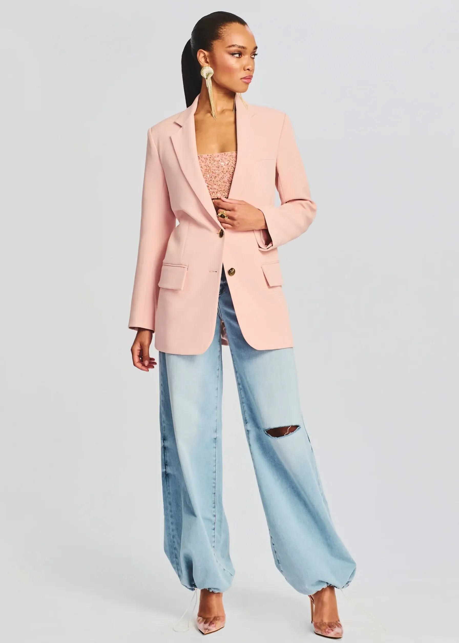 Retrofete Natal Blazer Dusty Peach Sale