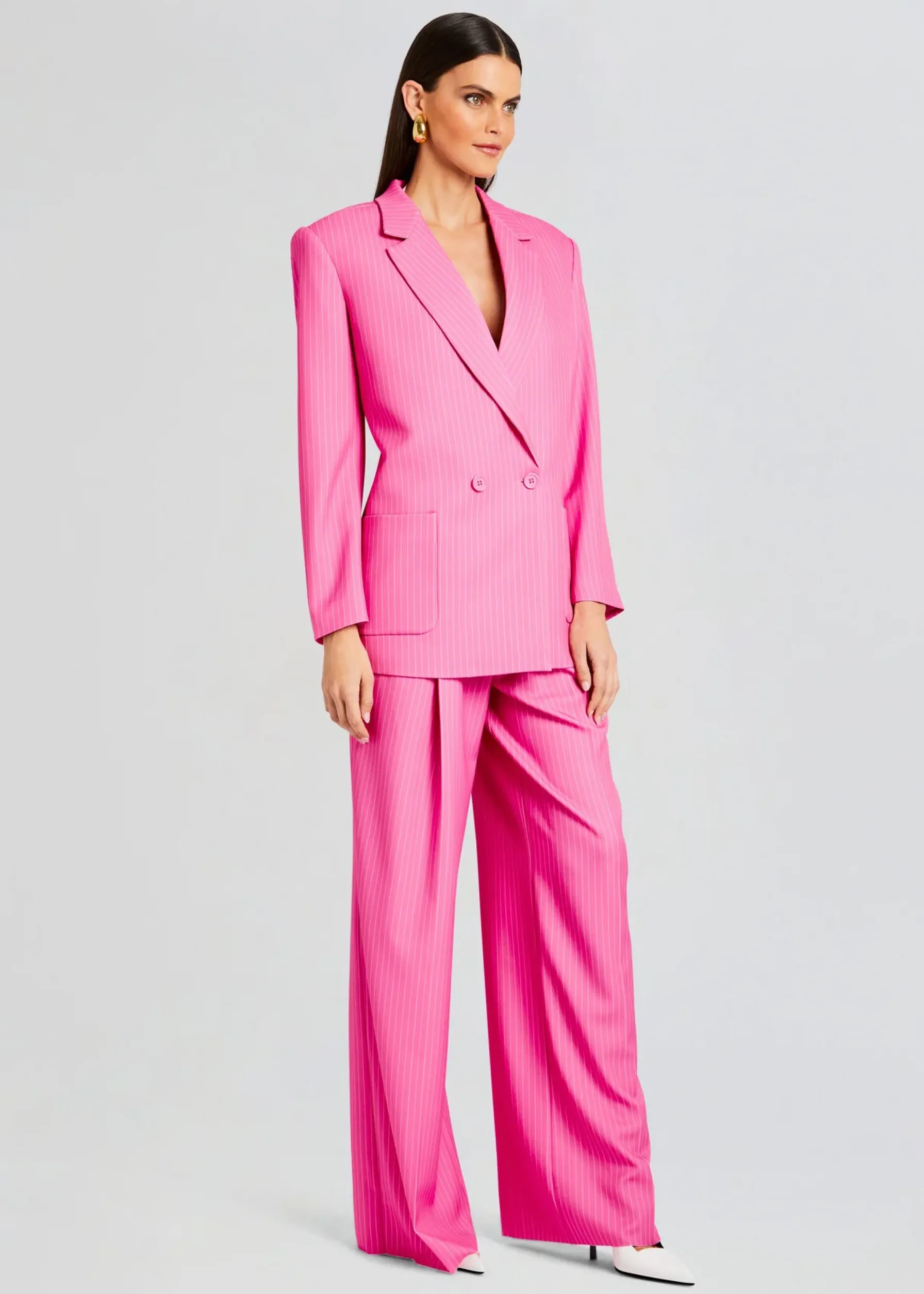 Retrofete Natasha Blazer Pink/White Stripe Fashion