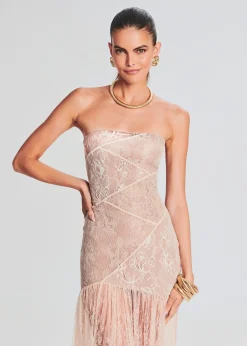 Retrofete Nicole Lace Dress Dusty Peach Fashion
