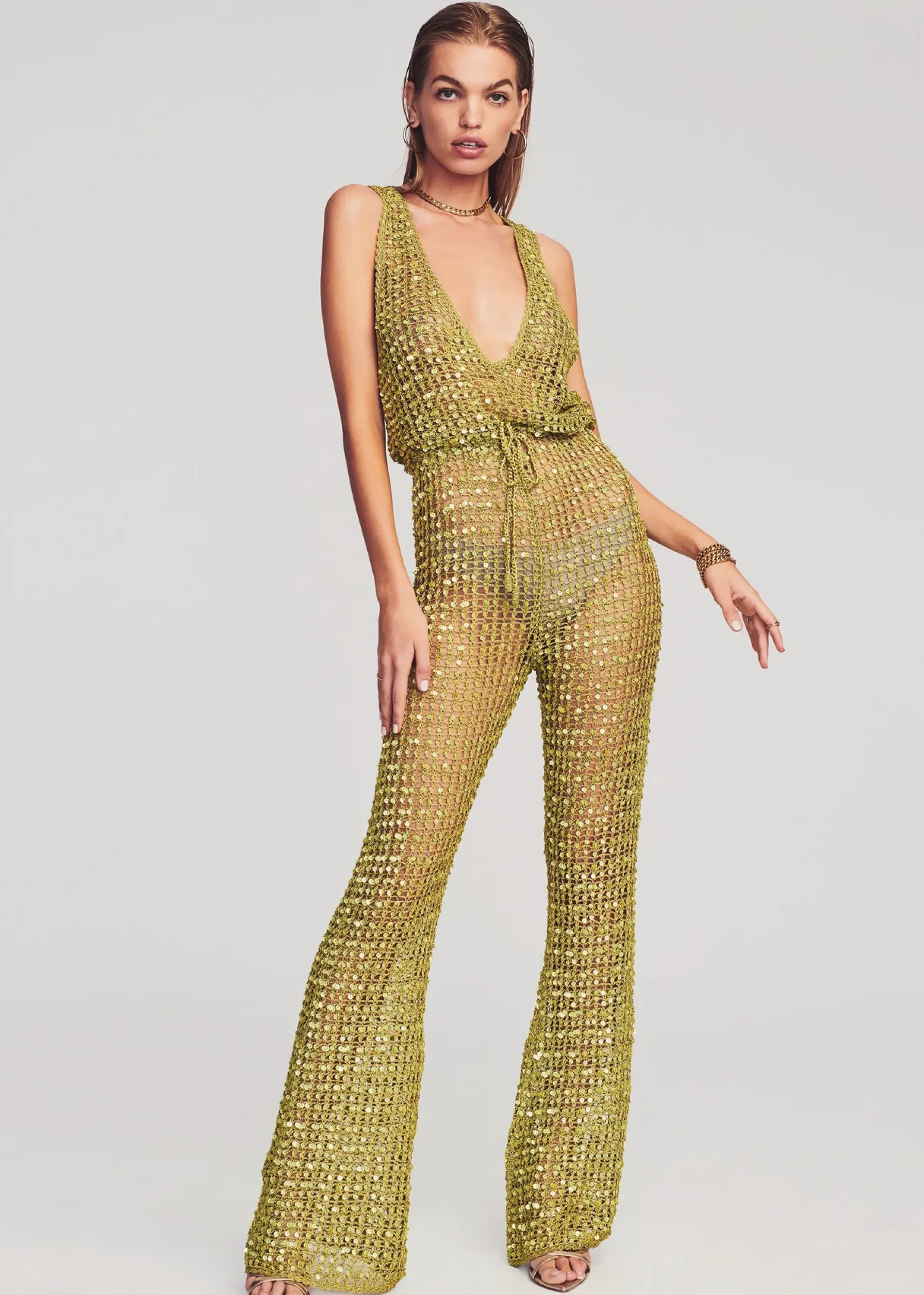 Retrofete Nirvana Jumpsuit Pistachio New