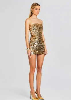 Retrofete Nolia Sequin Embellished Dress Champagne Dust Cheap