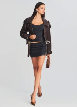 Retrofete Nyla Denim Skirt Rinse Best