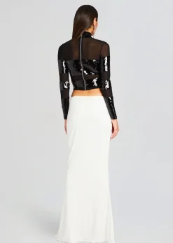 Retrofete Nyx Sequin Top Black Cheap