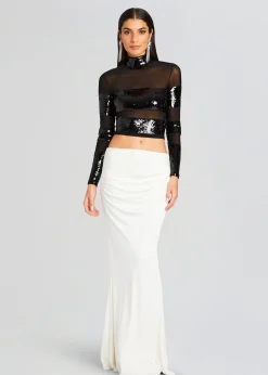 Retrofete Nyx Sequin Top Black Cheap