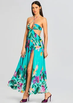 Retrofete Ocean Maxi Dress Turquoise Discount
