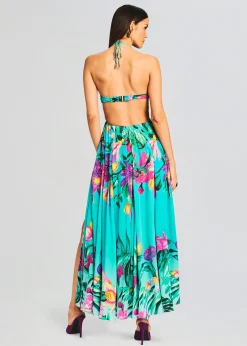 Retrofete Ocean Maxi Dress Turquoise Discount