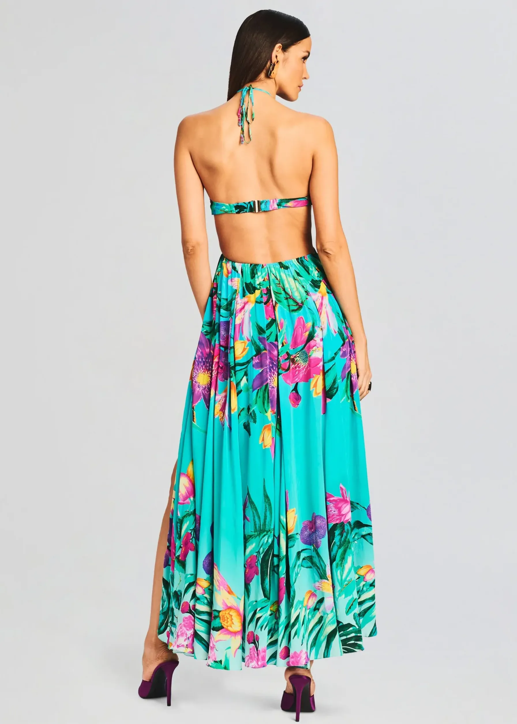Retrofete Ocean Maxi Dress Turquoise Discount