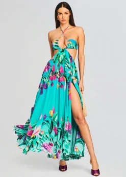 Retrofete Ocean Maxi Dress Turquoise Discount