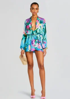 Retrofete Ocean Mini Dress Turquoise Cheap