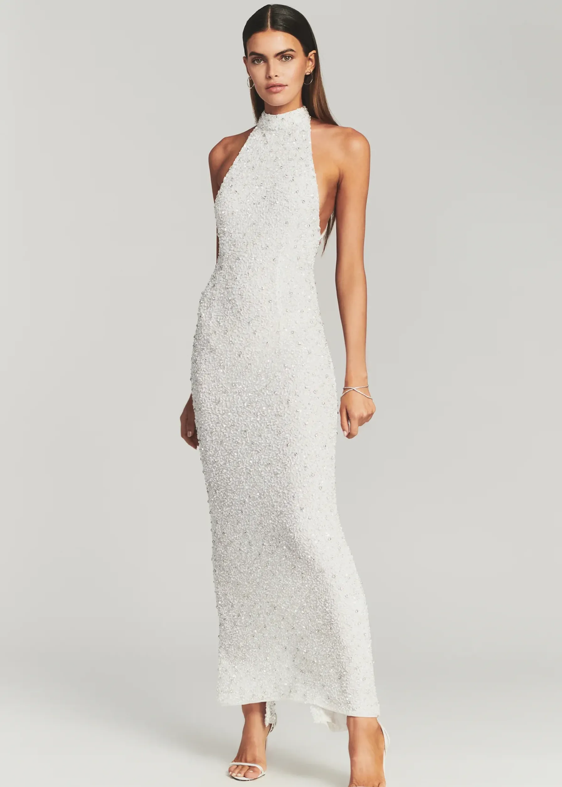 Retrofete Olivia Sequin Dress White Flash Sale