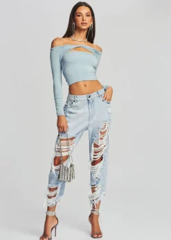 Retrofete Omar Drop Boyfriend Jean Light Laguna Outlet