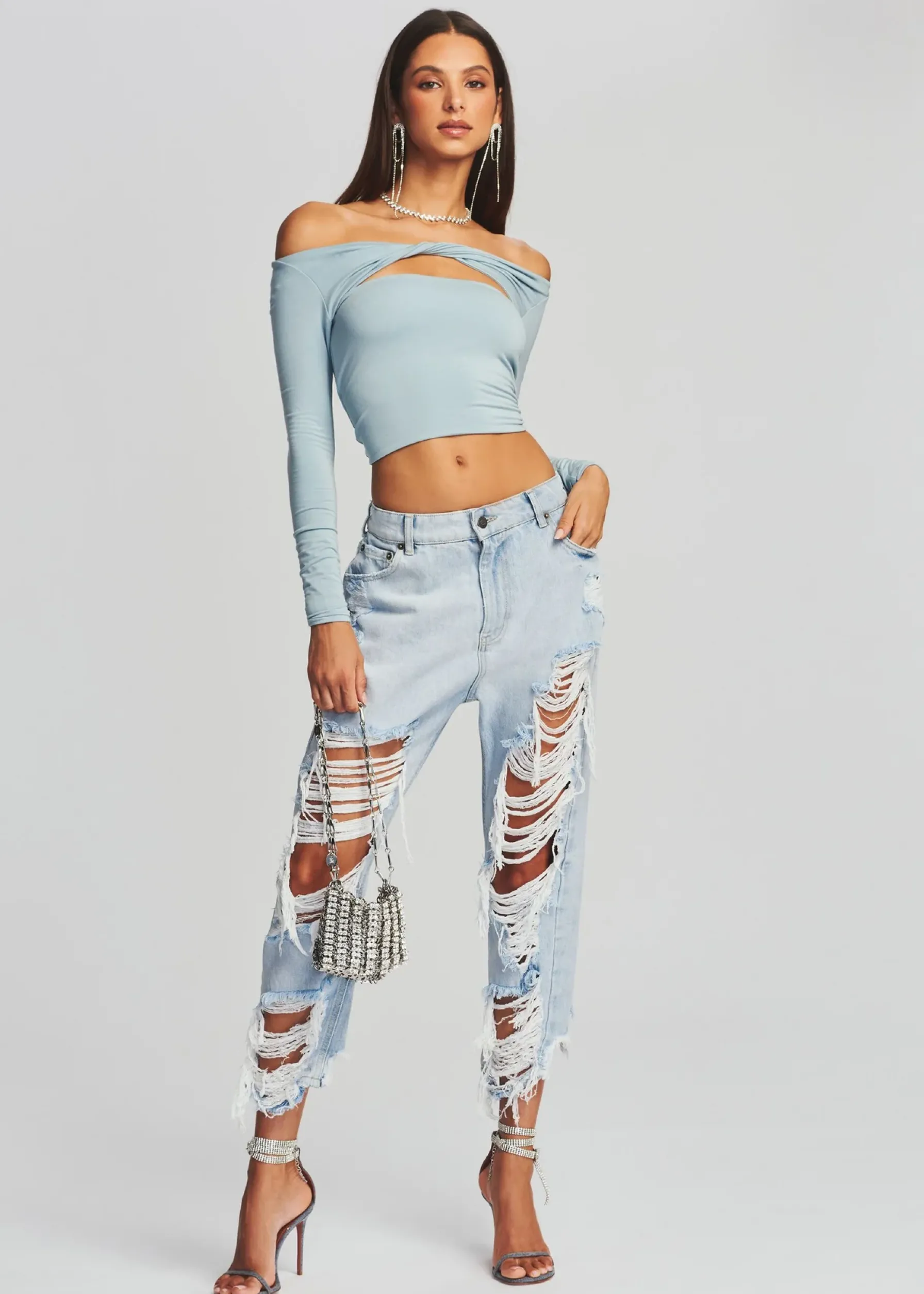 Retrofete Omar Drop Boyfriend Jean Light Laguna Best Sale