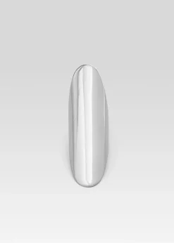 Retrofete Oval Finger Ring Silver Shop