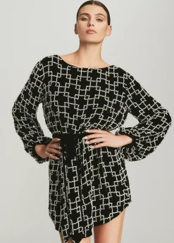 Retrofete Grace Dress Pearl Grid Outlet