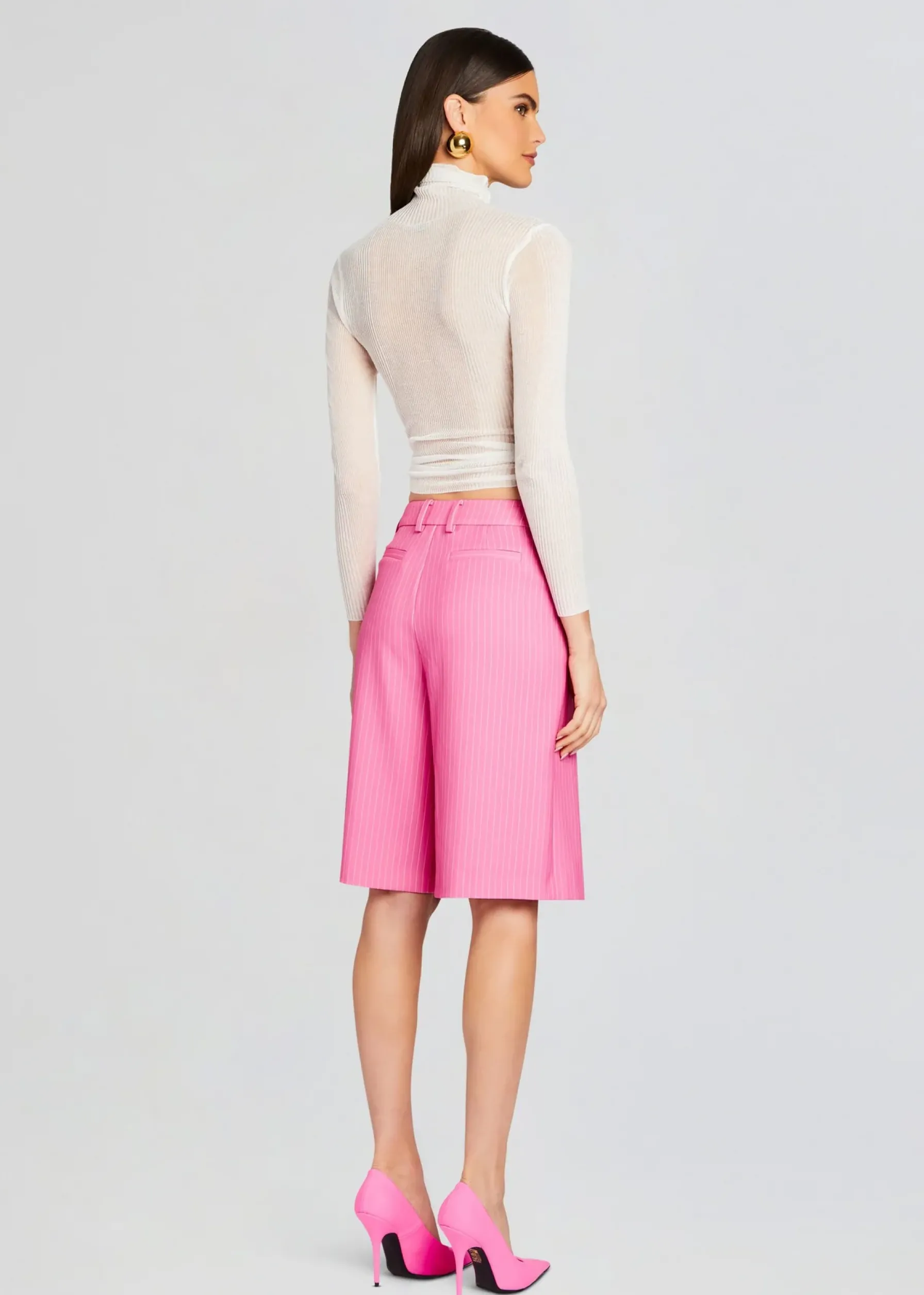 Retrofete Pearl Short Pink Pinstripe Flash Sale