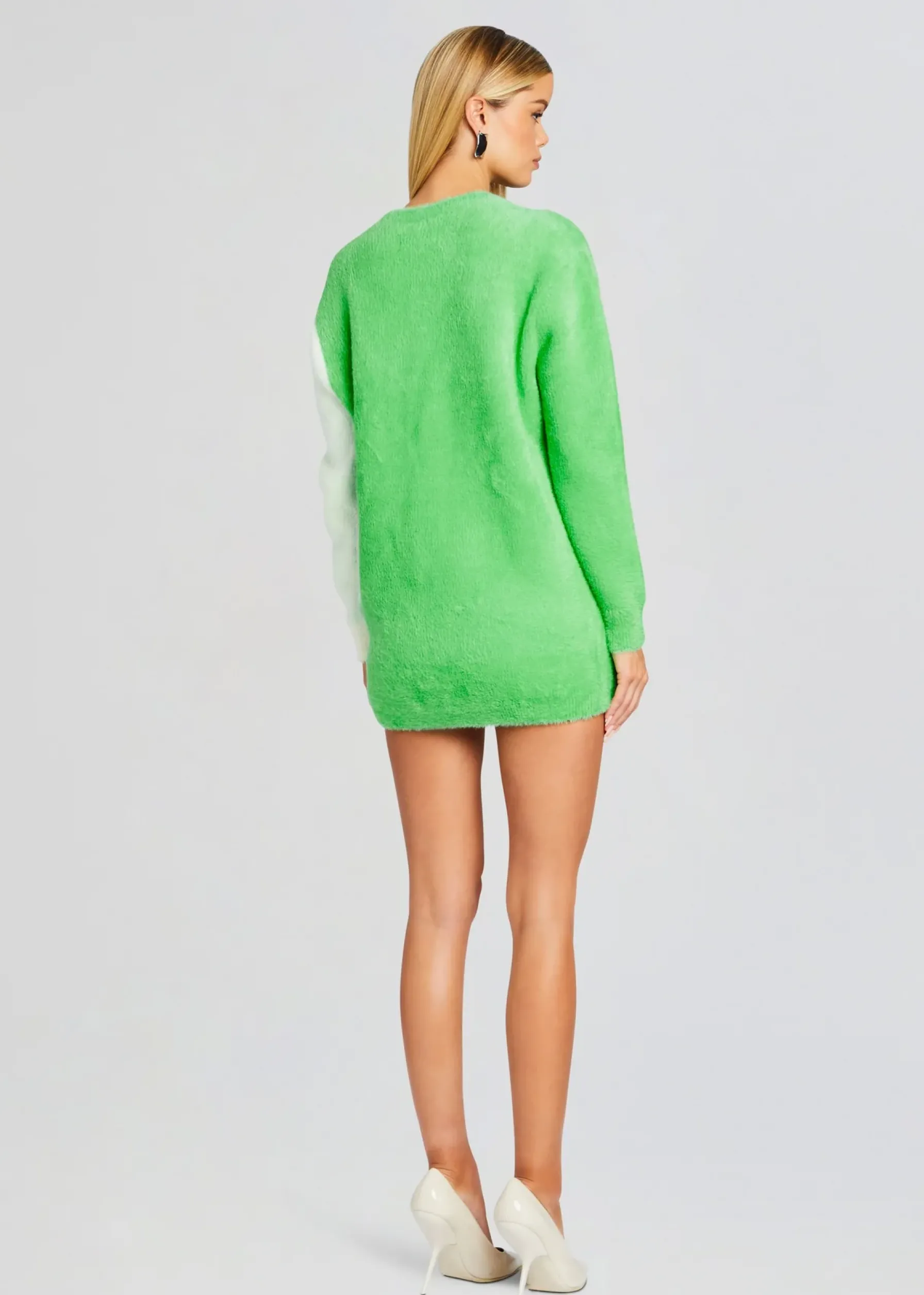 Retrofete Pepper Fuzzy Cardigan Pistachio/Cream Cheap