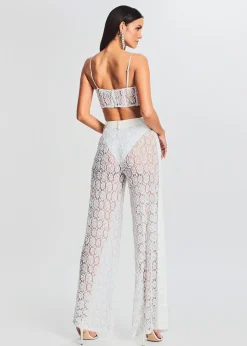 Retrofete Pessa Lace Top White Flash Sale