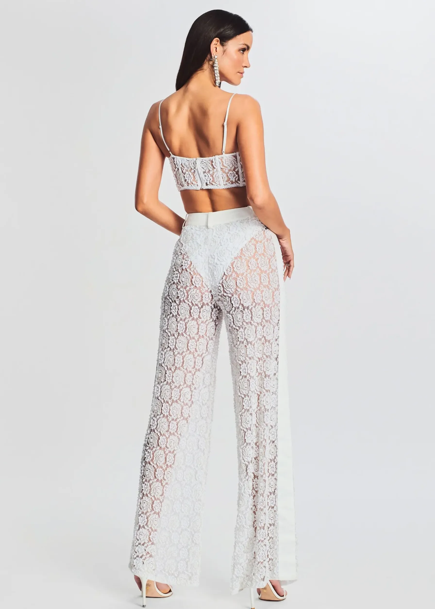 Retrofete Pessa Lace Top White Flash Sale