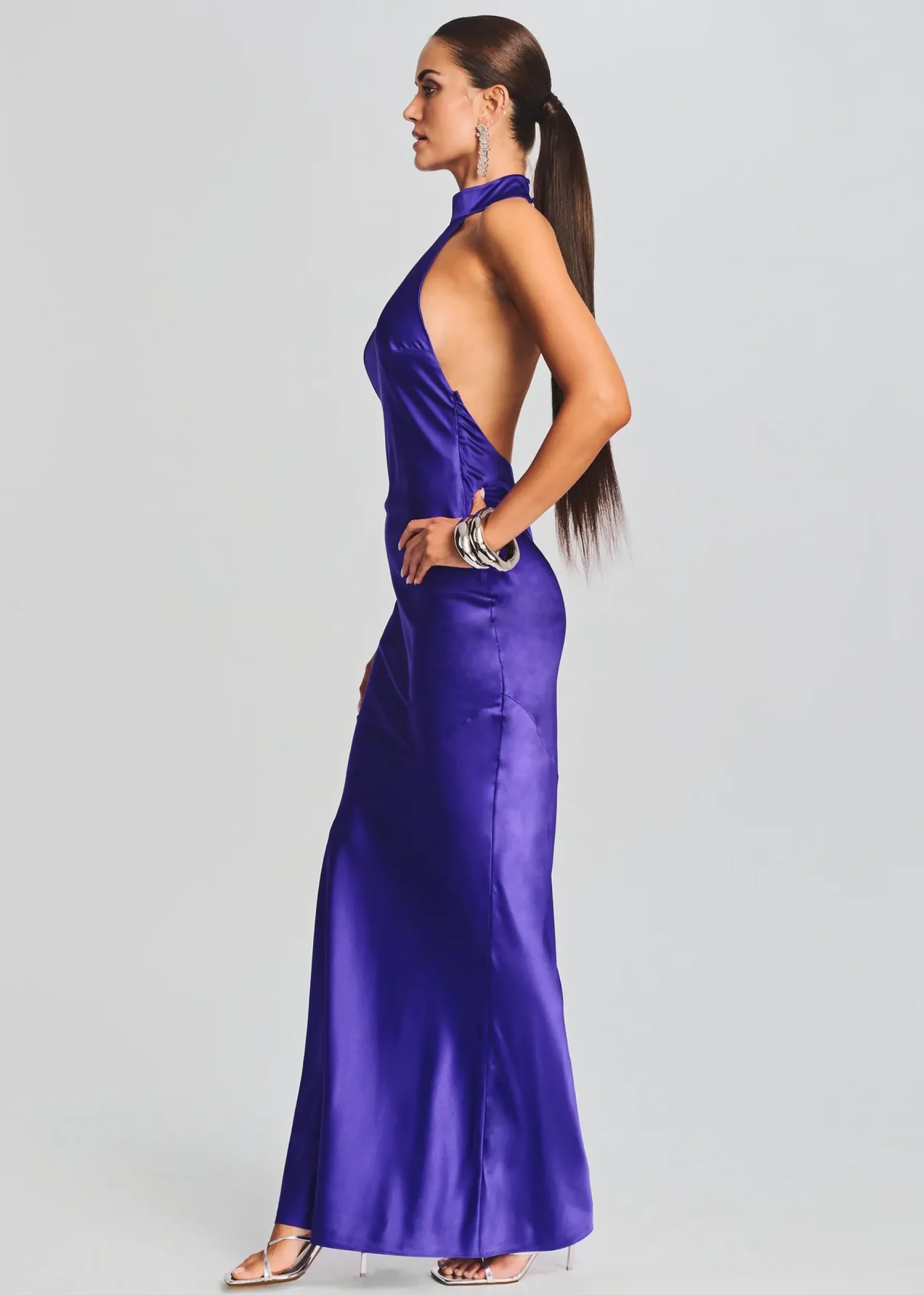 Retrofete Phera Maxi Dress Violet Indigo Outlet