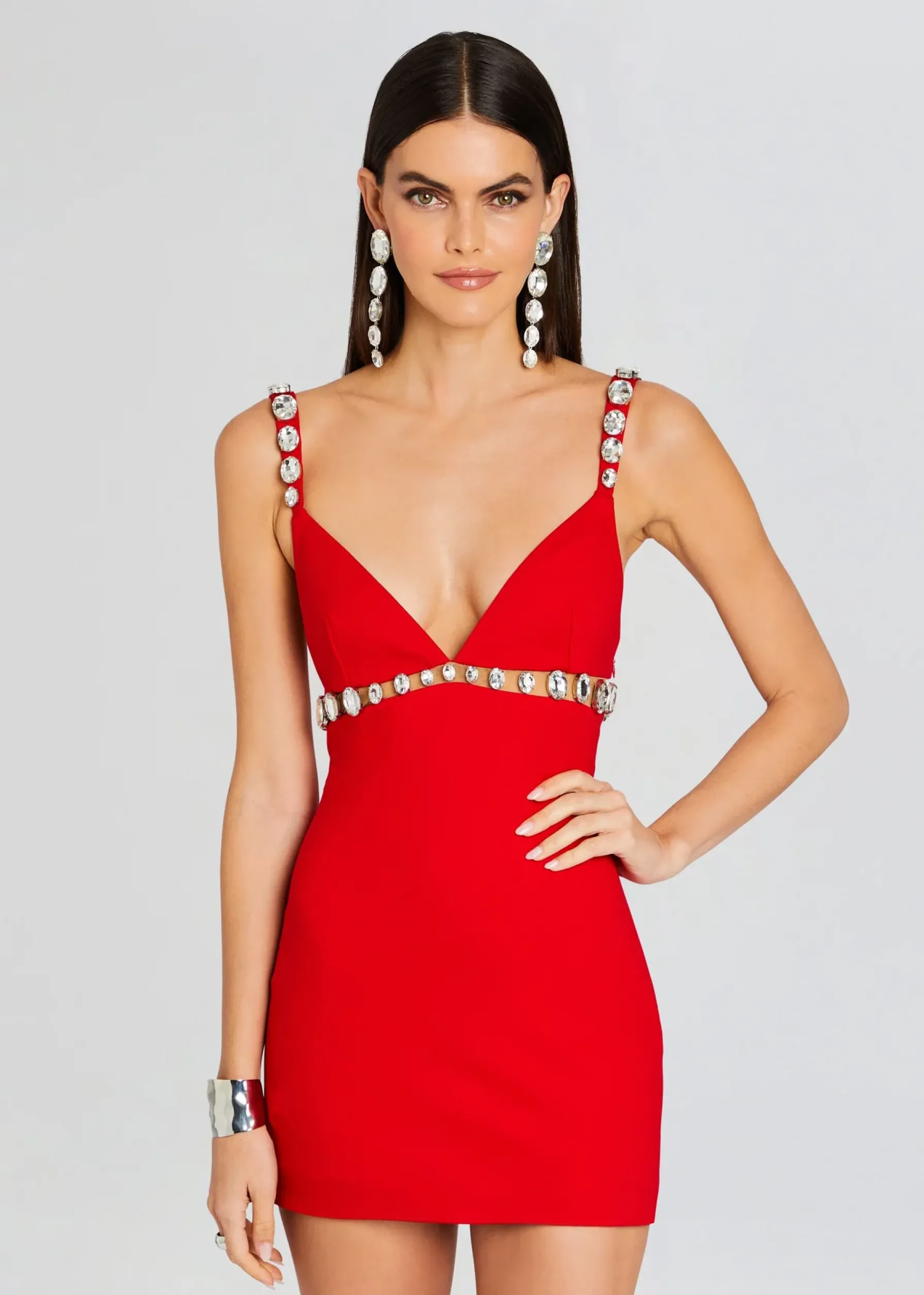 Retrofete Polly Dress Fiery Red/Silver Flash Sale