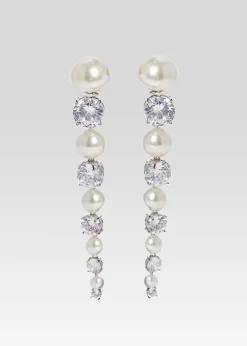 Retrofete Quinn Earring Ivory/Silver Clearance