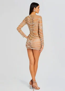 Retrofete Raes Embellished Dress Tannin/Silver Cheap