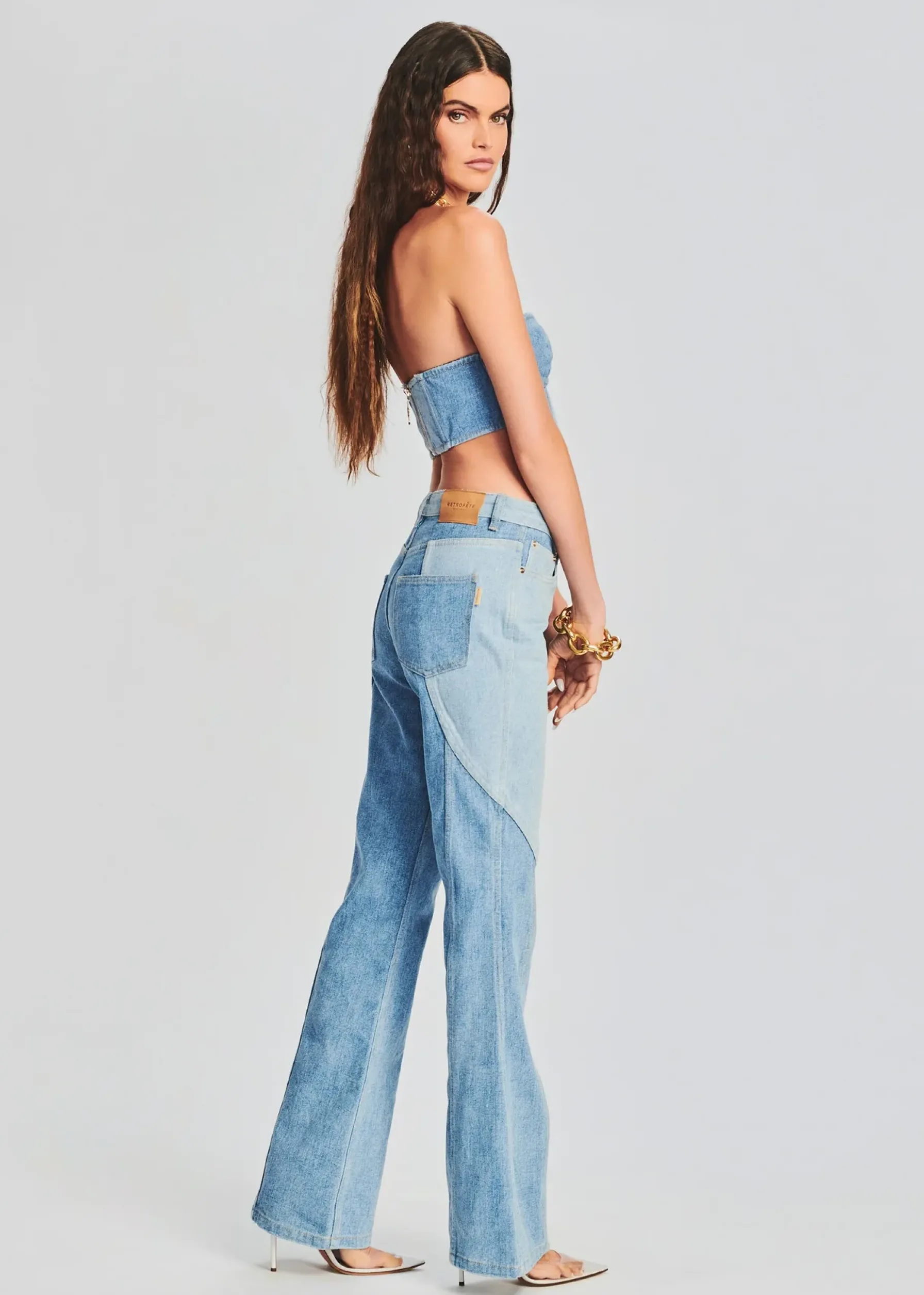 Retrofete Rafael Denim Jean Patchwork Clearance