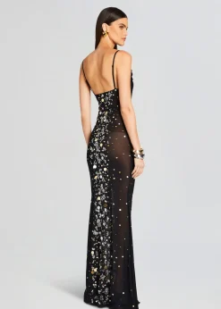 Retrofete Rainey Embellished Dress Black/Silver Gold Best Sale