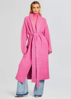 Retrofete Reed Boucle Cardigan Malibu Pink Hot