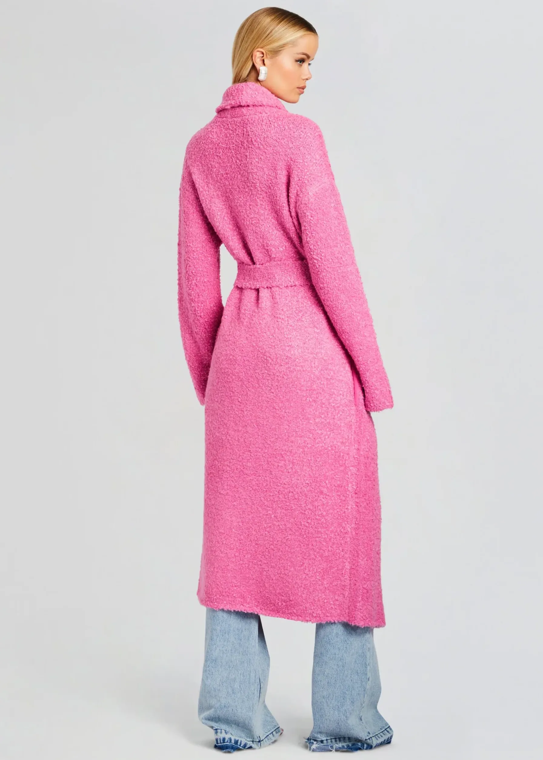 Retrofete Reed Boucle Cardigan Malibu Pink Best