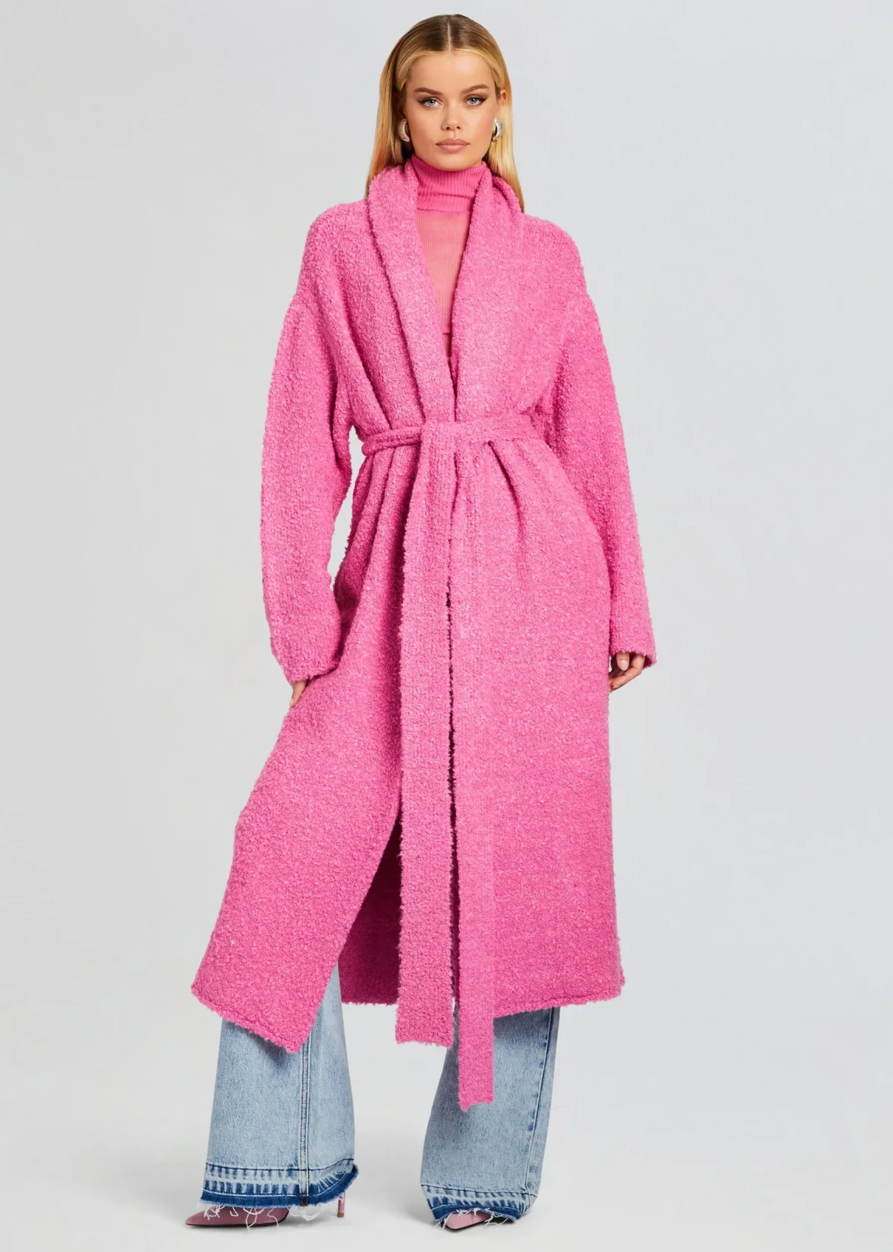 Retrofete Reed Boucle Cardigan Malibu Pink Best