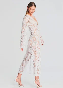 Retrofete Reet Lace Kaftan White Shop