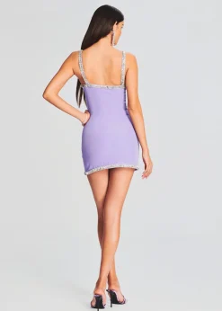 Retrofete Regina Dress Dusty Lilac New