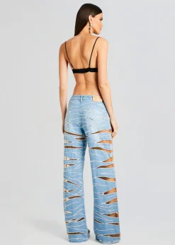 Retrofete Renzo Embellished Denim Jean Bondi Best Sale