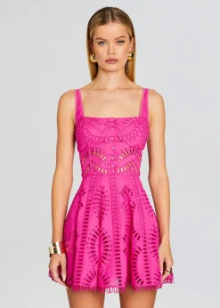Retrofete Ricka Short Dress Hot Pink Shop