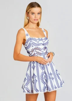 Retrofete Ricka Short Dress Klein Blue New