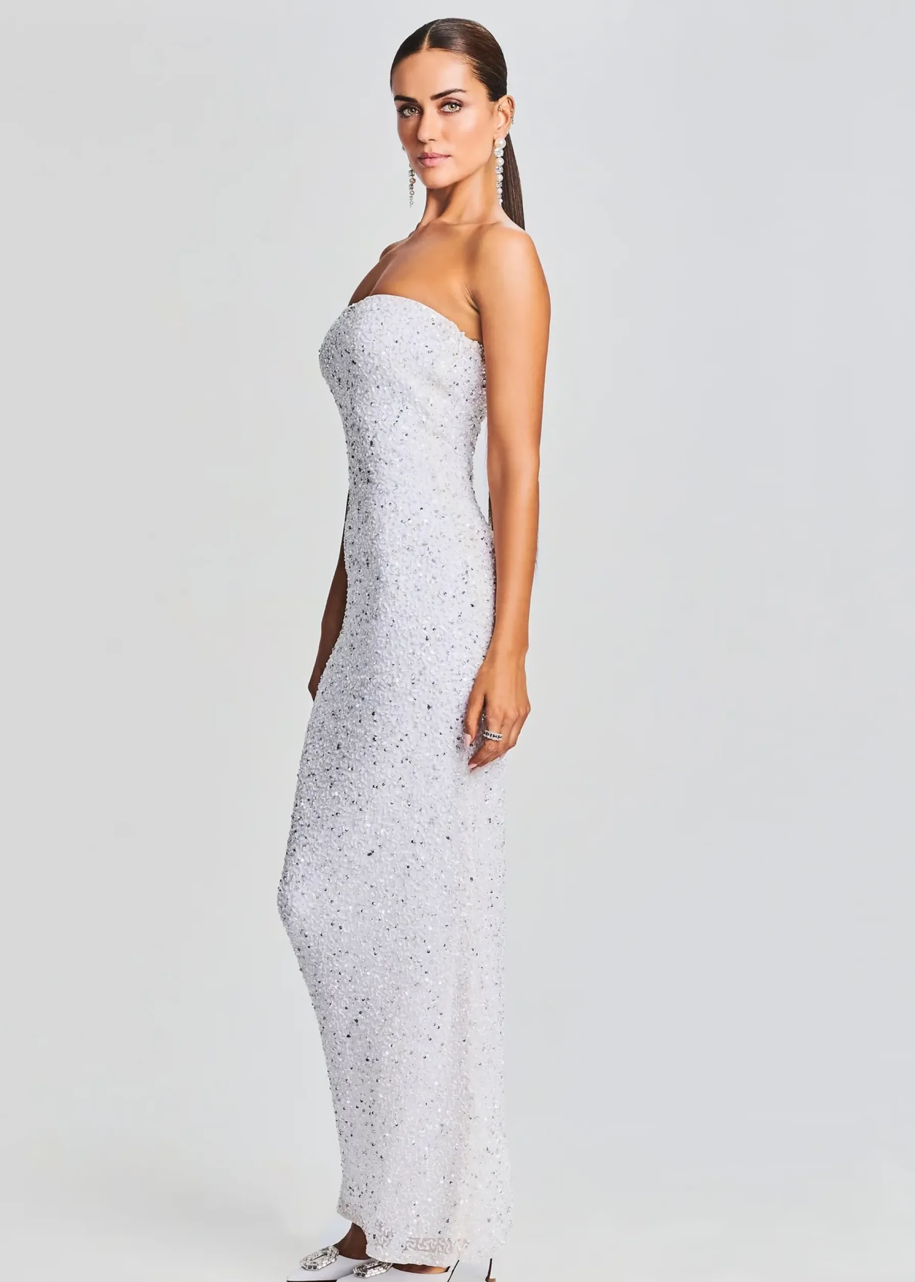 Retrofete Riverly Dress Silver White Clearance