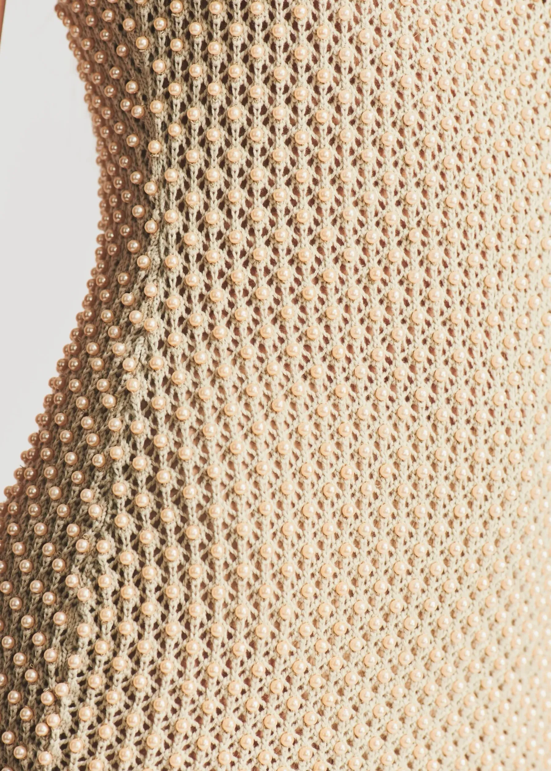 Retrofete Rocco Crochet Dress Sand New