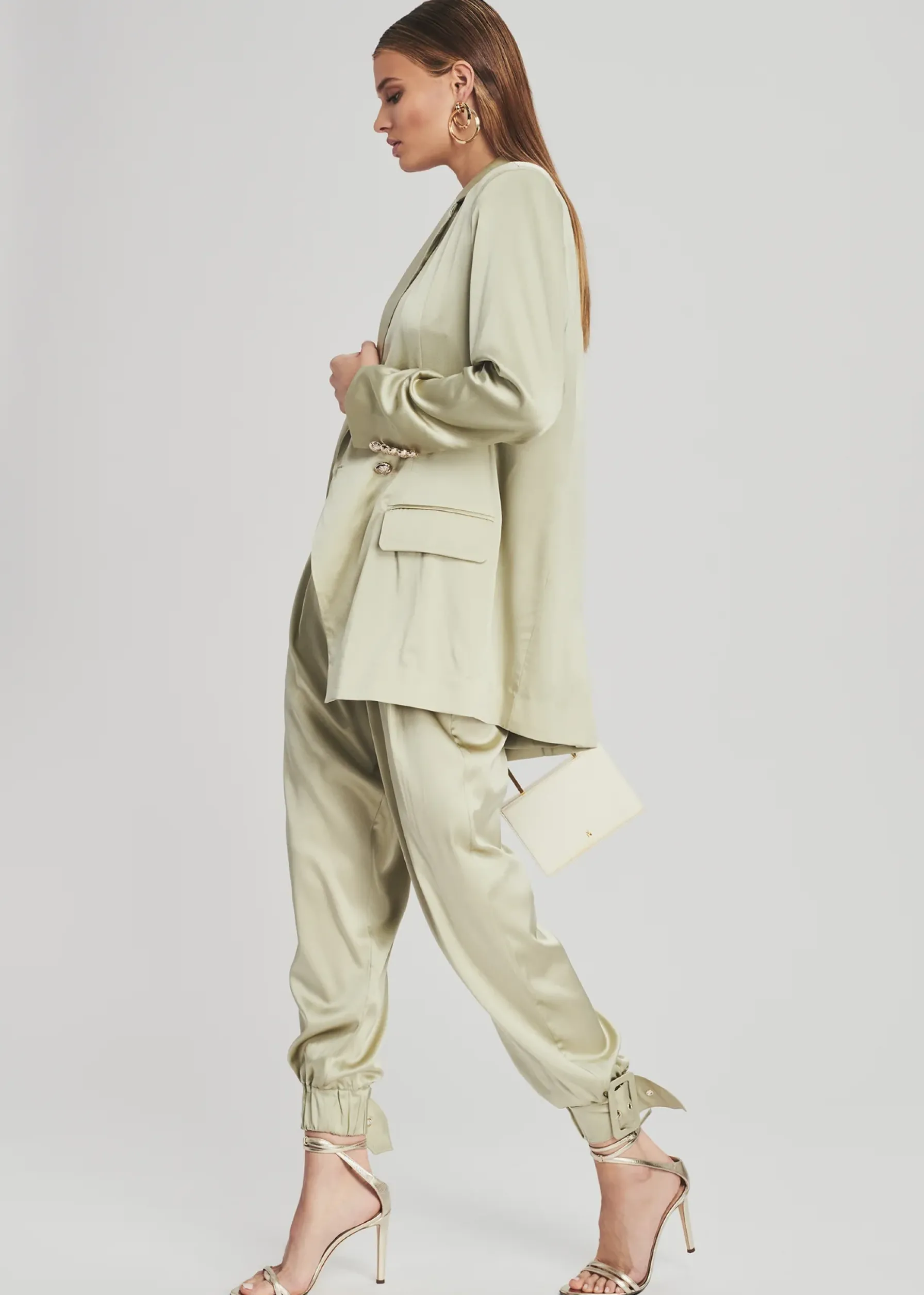 Retrofete Rocky Silk Pant Sage Shop