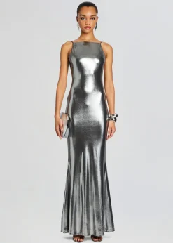 Retrofete Romilly Dress Gunmetal New