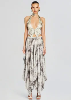 Retrofete Romy Silk Vest Vintage Snake Cheap