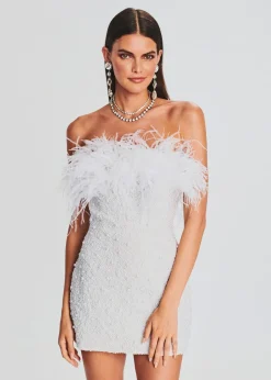 Retrofete Ronit Pearl Dress White Pearl Flash Sale