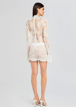 Retrofete Rosie Embellished Lace Dress White Fashion