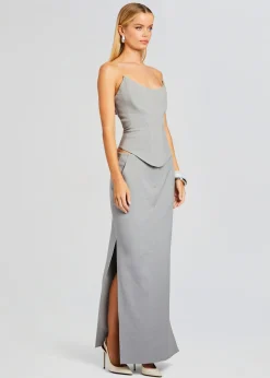 Retrofete Rylie Wool Skirt Grey Best Sale
