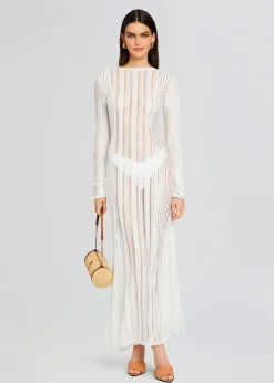 Retrofete Saley Long Dress Natural White Fashion