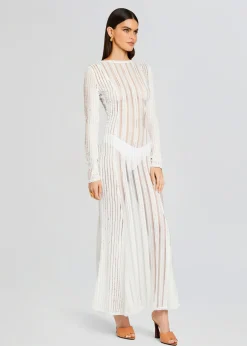 Retrofete Saley Long Dress Natural White Fashion