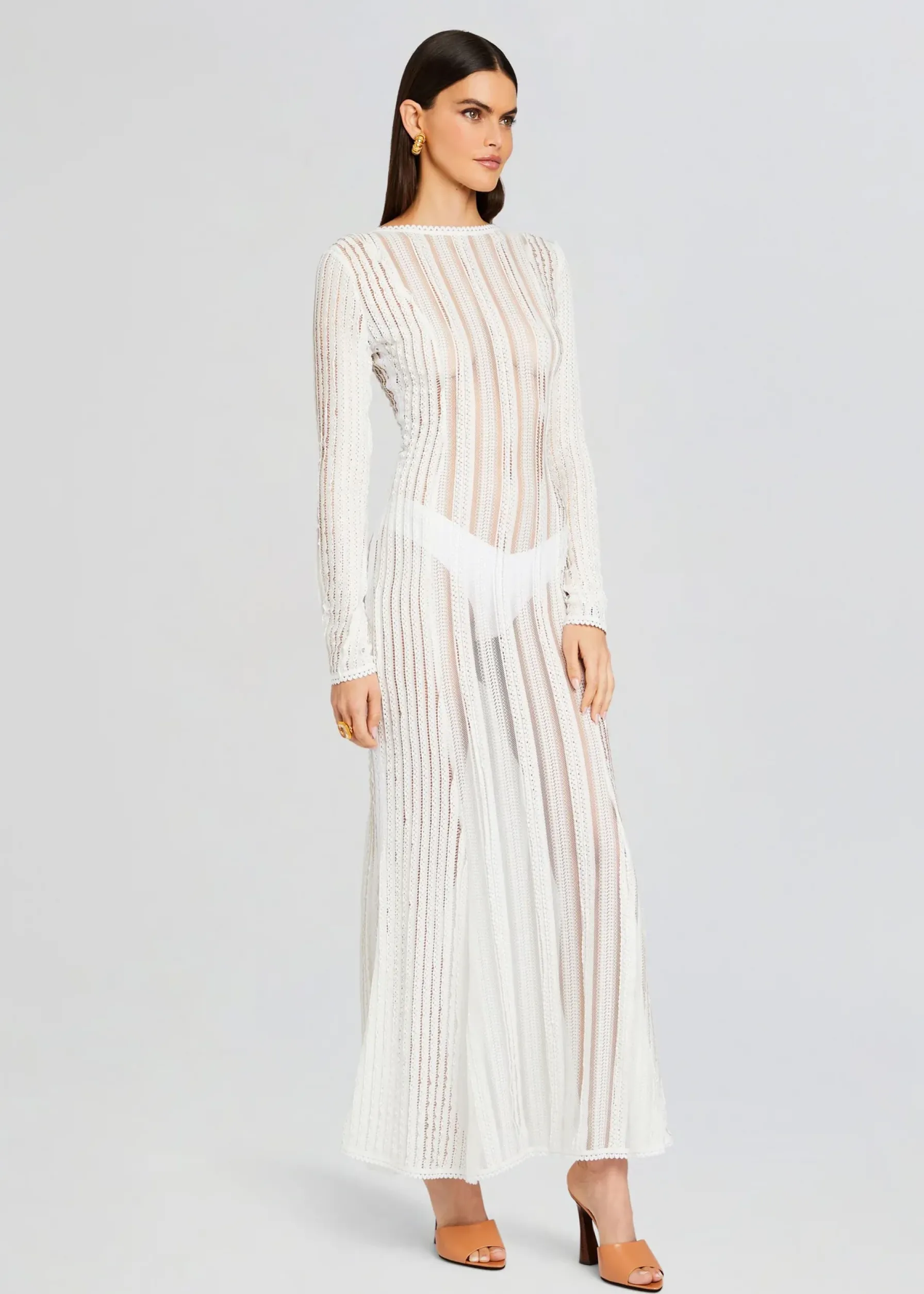 Retrofete Saley Long Dress Natural White Shop