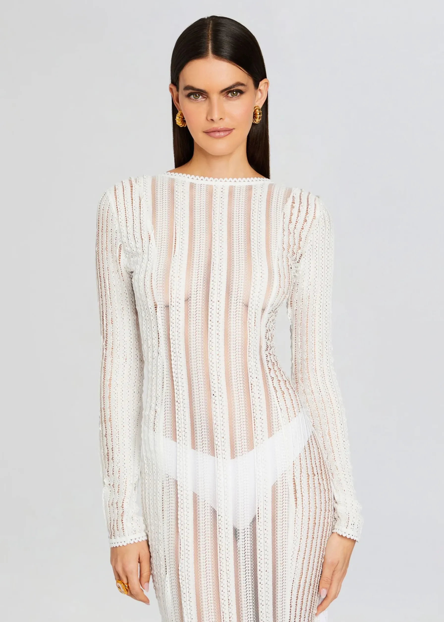 Retrofete Saley Long Dress Natural White Hot